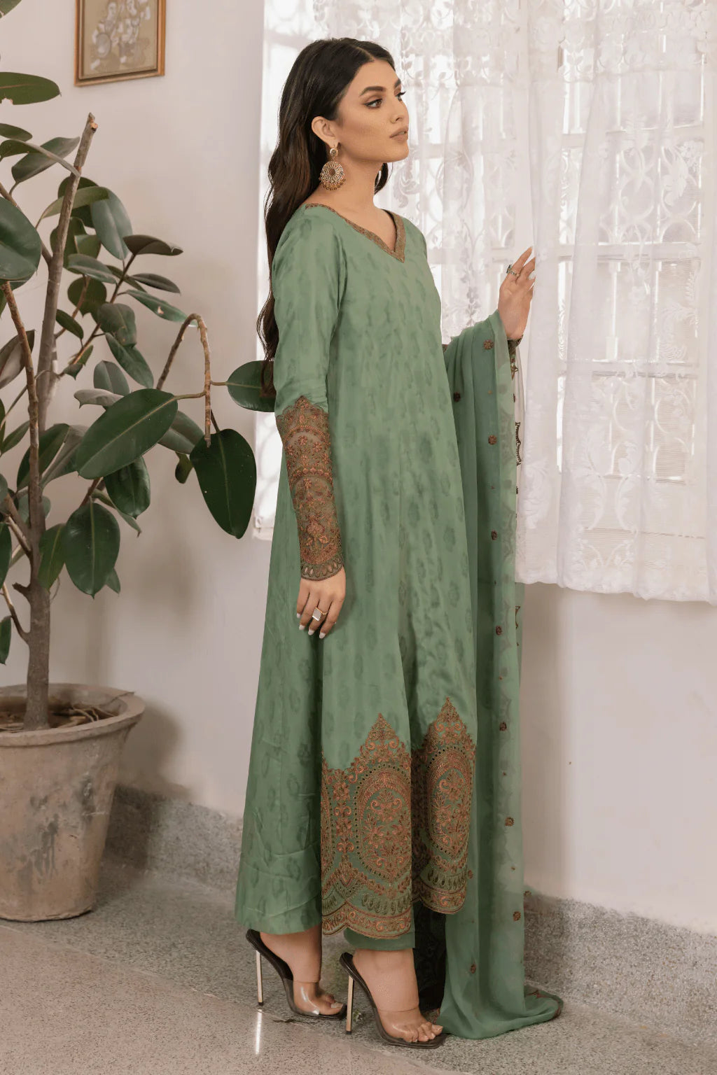Dastaan By Iznik 3 Piece Stitched Suit - AIDAH