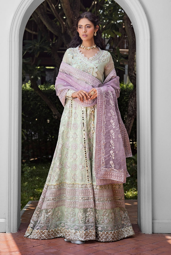 Roohi By Mushq 4 Piece Stitched Embroidered Organza Suit - AARA