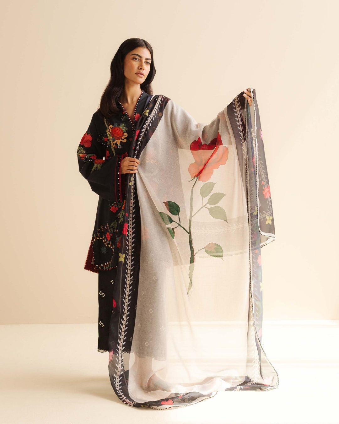 Coco Prints Drop Two By Zara Shahjahan 3 Piece Stitched Suit - 09