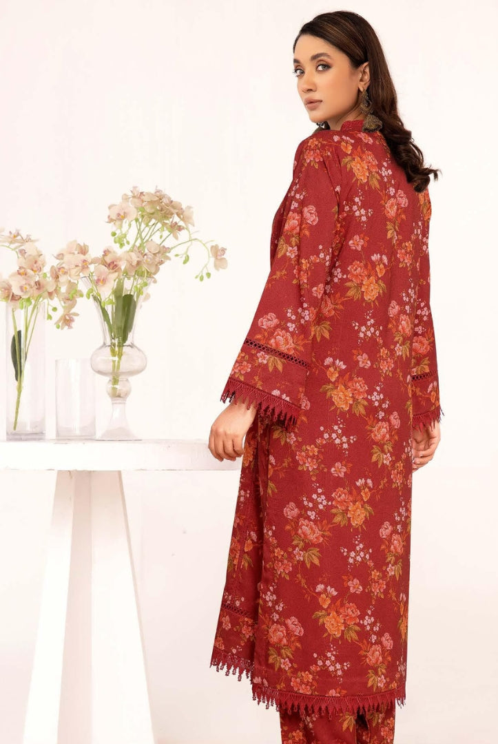 2 Piece Stitched Printed Winter Suits Collection From Inaaya By Johra - 09