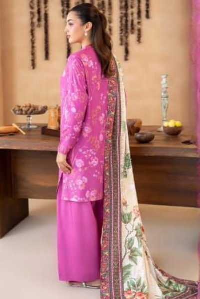 3 Piece Stitched Digital Printed Winter Linen From MALHAR EDIT'25 |  VOL 01 - 09