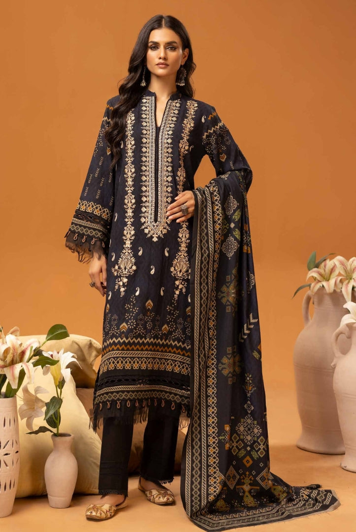 3 Piece Stitched Digital Printed Suits Collection From Roop By Johra - 09