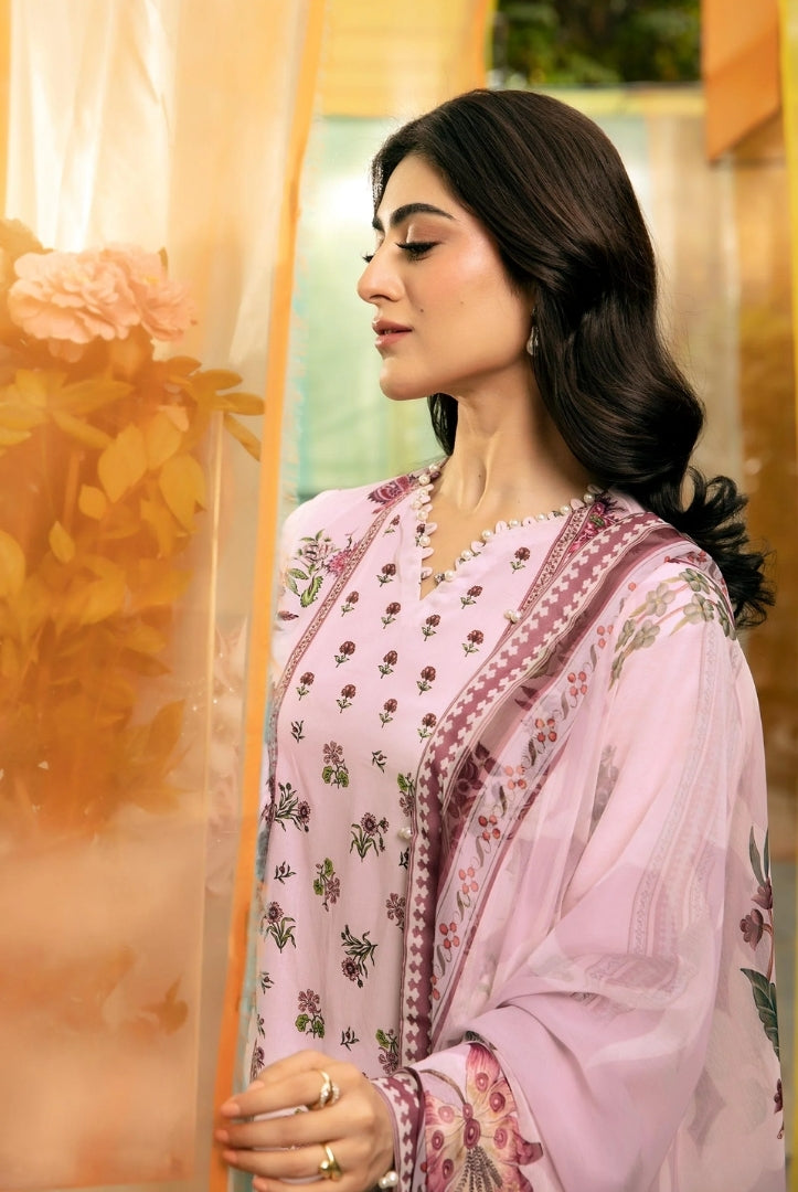 3 Piece Stitched Embroidered Suit From M.Basics By Maria.B Lawn Vol'1 Collection - 09