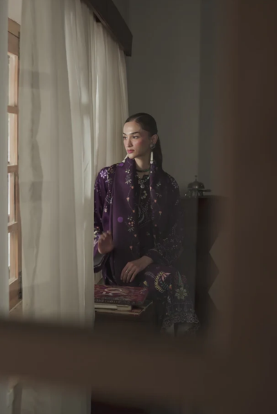 3 Piece Stitched Qalamkar Qprint'25 QW# 05 (A) ELIAN