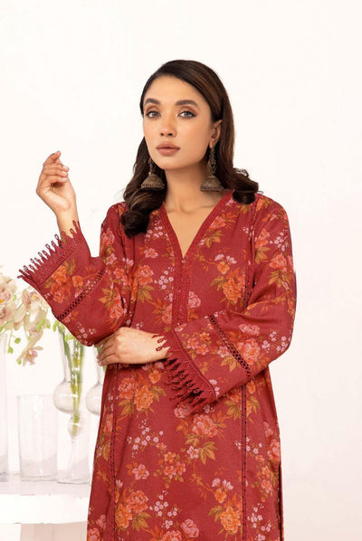 2 Piece Stitched Printed Winter Suits Collection From Inaaya By Johra - 09