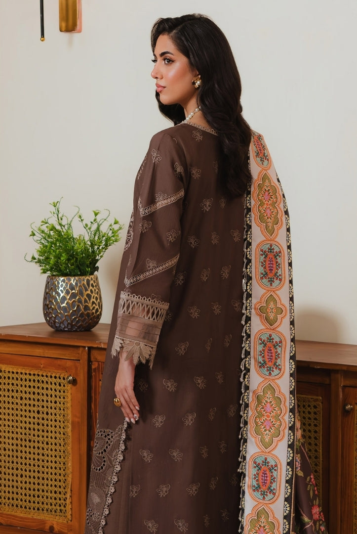 3 Pc Stitched Embroidered Khaddar Winter Collection'24 From Stella By Mahnur - MEHRUNISA
