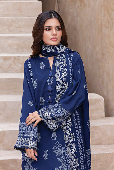 3 Piece Stitched Winter Essentials By LSM Lakhany Embroidered Cashmi Wool LG-UB-0210-A