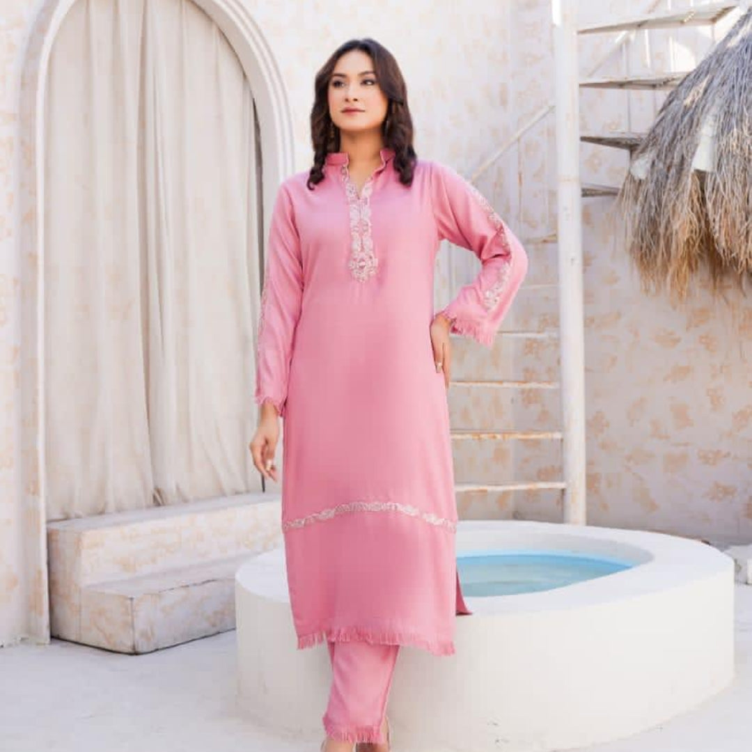 2 Piece Stitched Luxury Embroidered Suits Collection From Iqra By Anarkali - 09