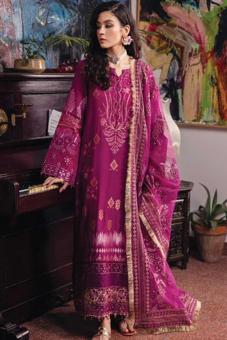 3 Piece Stitched Suit By Nureh Maya Jacquard - 03