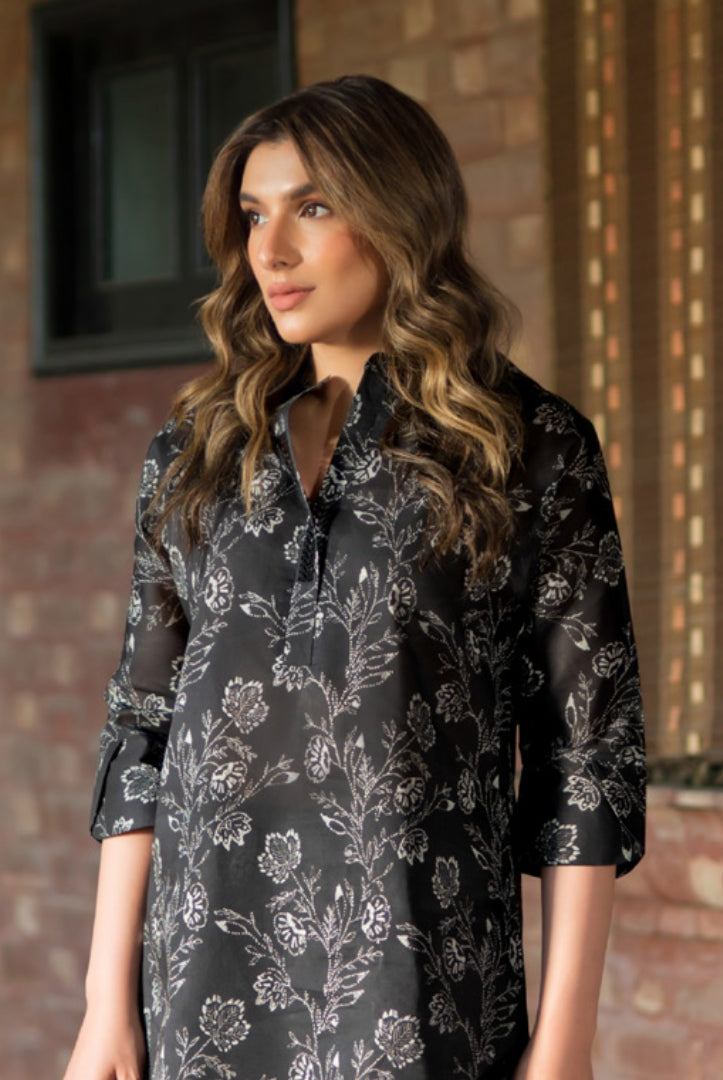 2 Piece Digital Printed Stitched Lawn Suit | Spring Summer'24 Collection By Sahar - 01