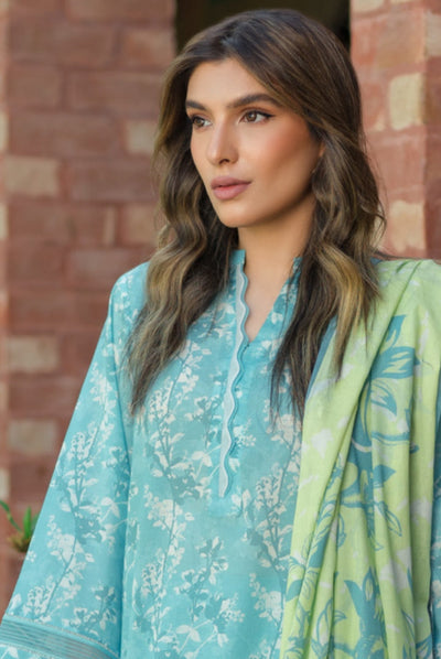 3 Piece Digital Printed Stitched Lawn Suit | Spring Summer'24 Collection By Sahar - 03