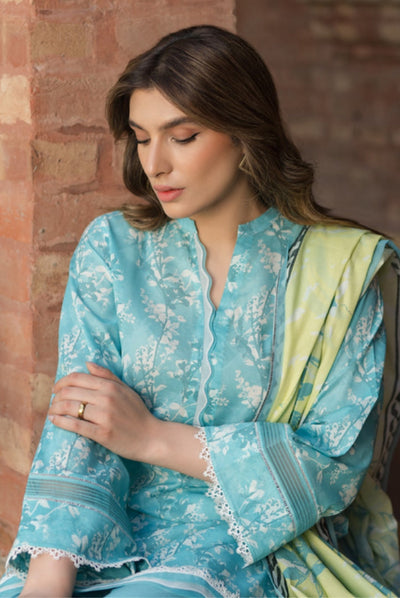 3 Piece Digital Printed Stitched Lawn Suit | Spring Summer'24 Collection By Sahar - 03