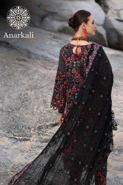 Charizma Printed Lawn with  Embroidered Chiffon  Dupatta 3piece Stitched Suit - 03