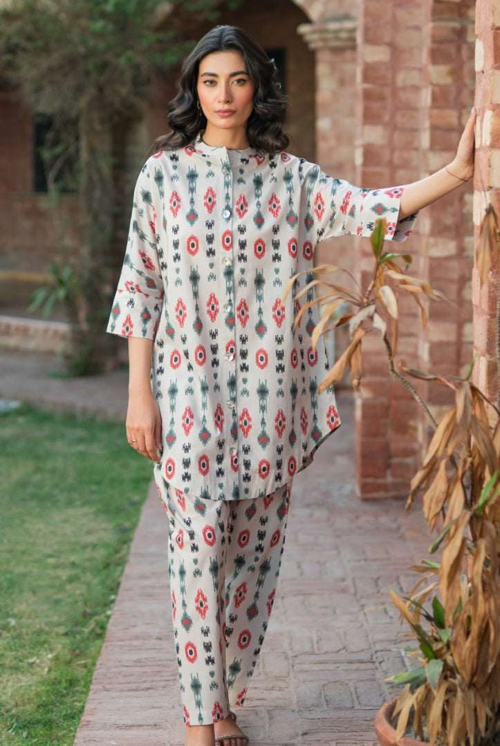 2 Piece Digital Printed Stitched Lawn Suit | Spring Summer'24 Collection By Sahar - 03