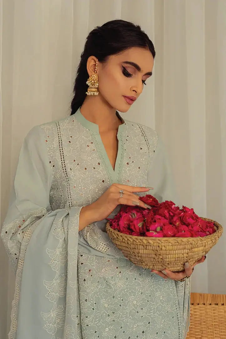 Cross Stitched 3 Piece Stitched Suit - 04