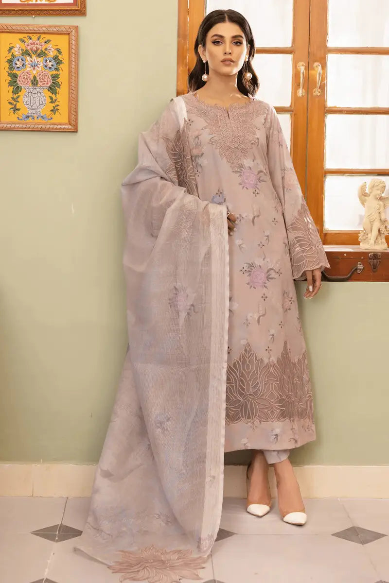 Dastaan By Iznik 3 Piece Stitched Suit - SHIMAZ