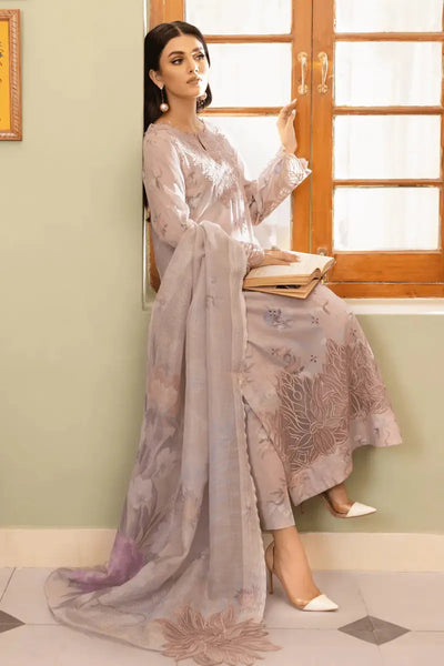 Dastaan By Iznik 3 Piece Stitched Suit - SHIMAZ