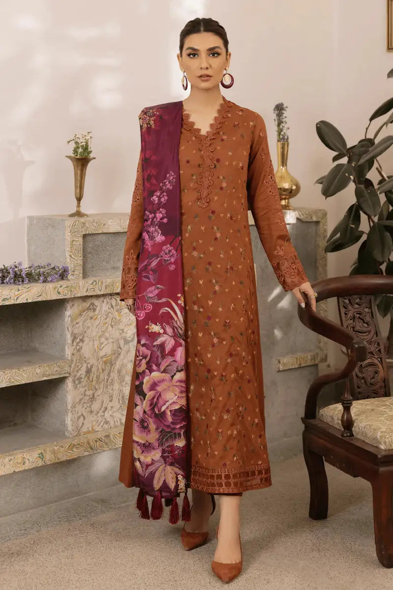 Dastaan By Iznik 3 Piece Stitched Suit - TIRAQ