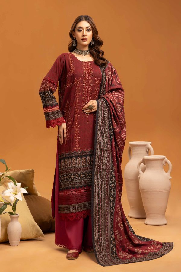 3 Piece Stitched Digital Printed Suits Collection From Roop By Johra - 08