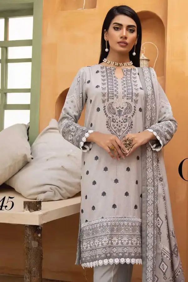 Johra Zamurd 3 Piece Stitched Suit – 01