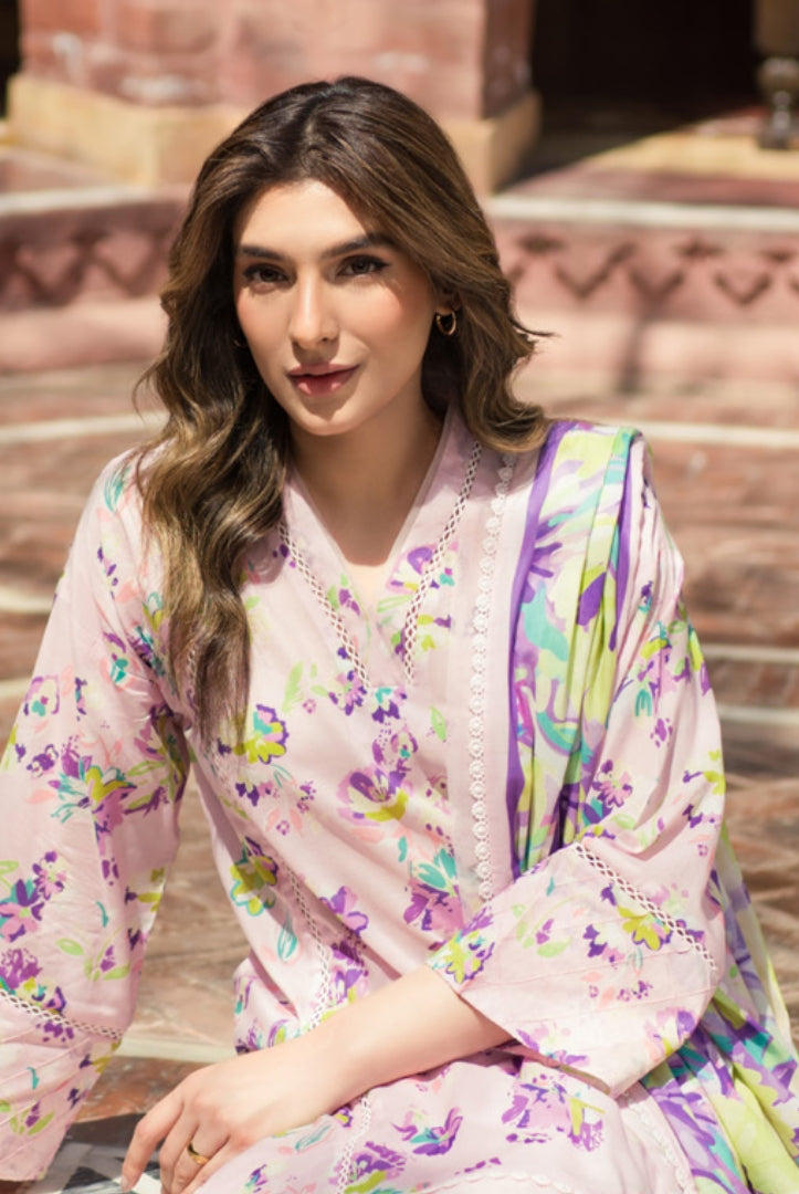 3 Piece Digital Printed Stitched Lawn Suit | Spring Summer'24 Collection By Sahar - 11
