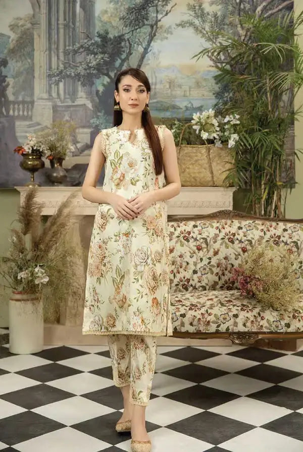 Laaj By Johra 2 Piece Stitched Suit – 06