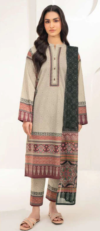 3 Pc Stitched Printed Lawn Suit By Limelight Summer Collection - 35
