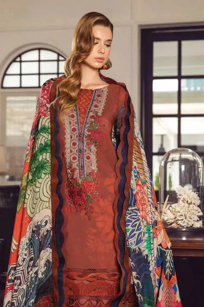 M Prints 3Piece Stitched Suit – 13