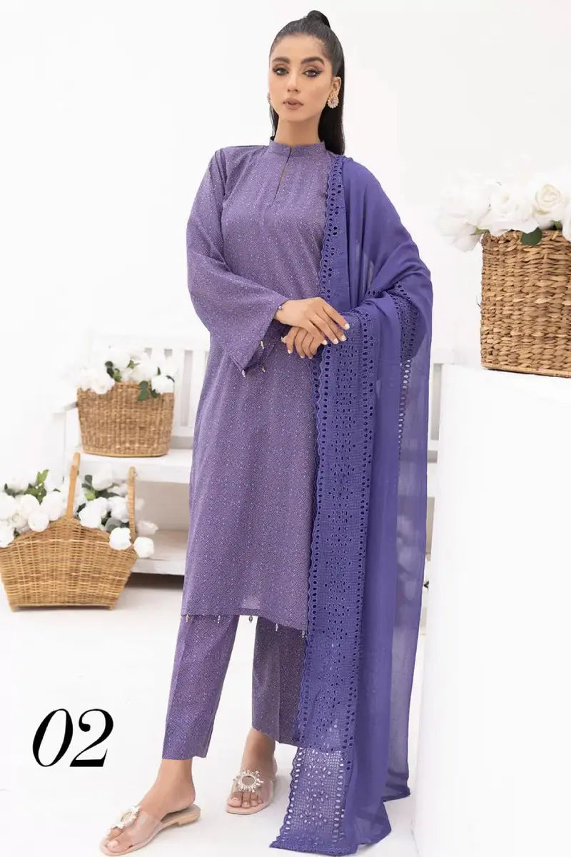 Mahee's By Riaz Arts 3 Piece Stitched Suit - 04