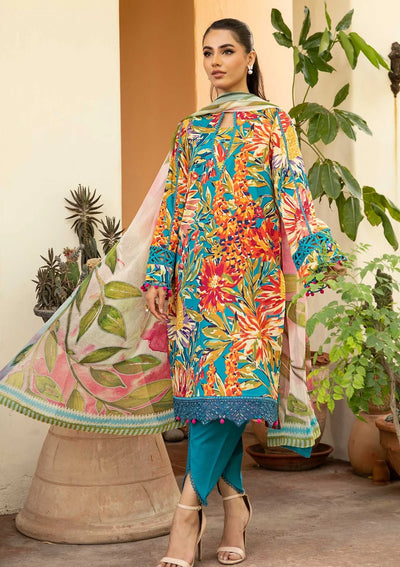 3 Piece Stitched Embroidered Lawn Suit From Maria.B By M.Basics Eid Collection'25-09