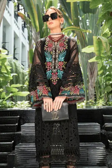 Maria B Luxury Lawn 3 Piece Stitched Suit - 03