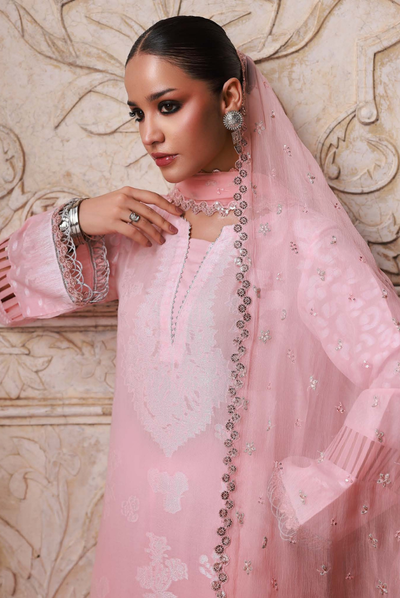 3 Piece Stitched premium embroidered Maya Jacquard New Collection'25 by Nureh NJ-103