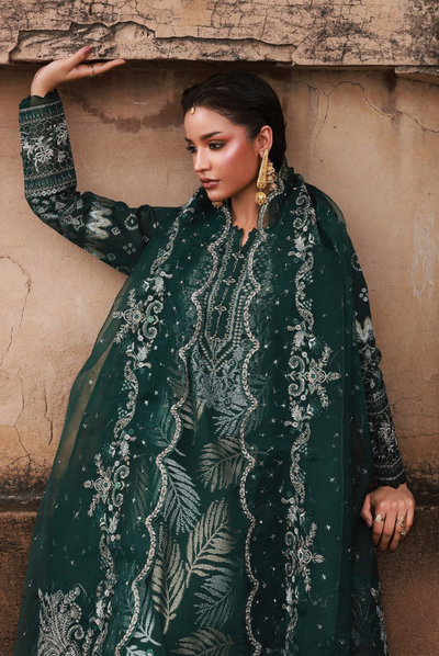 3 Piece Stitched premium embroidered Maya Jacquard New Collection'25 by Nureh NJ-105