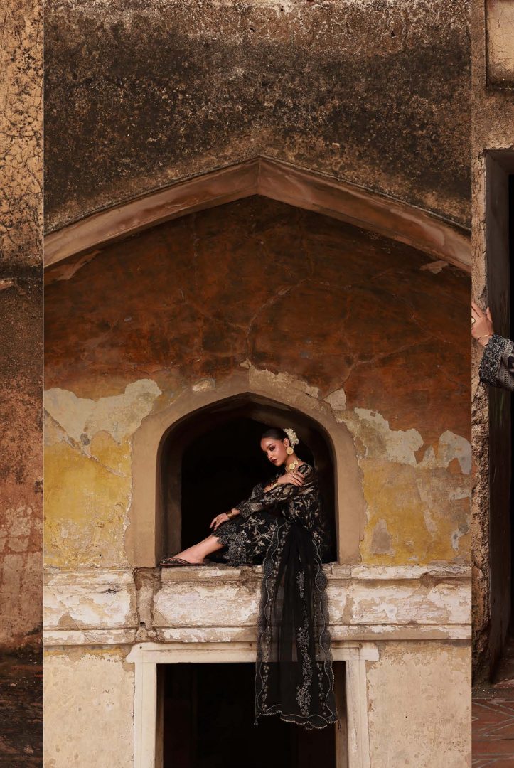 3 Piece Stitched premium embroidered Maya Jacquard New Collection'25 by Nureh NJ-106