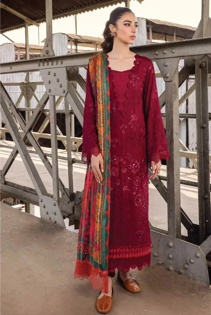 Nureh Maya Linen 3Piece Stitched Suit – 02