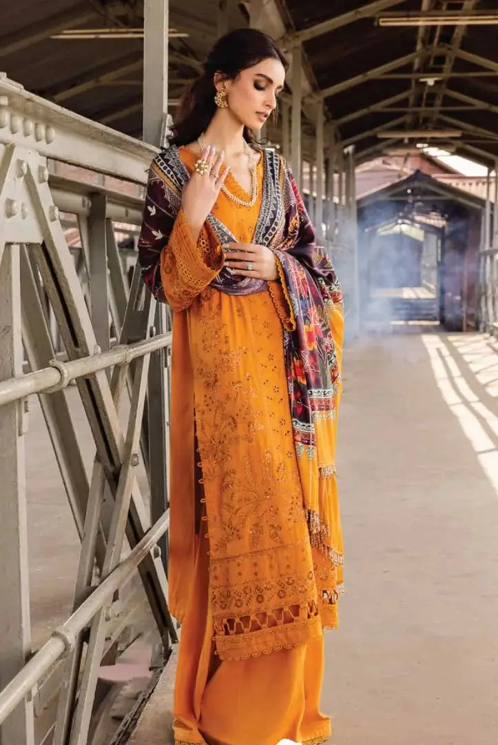 Nureh Maya Linen 3Piece Stitched Suit – 03