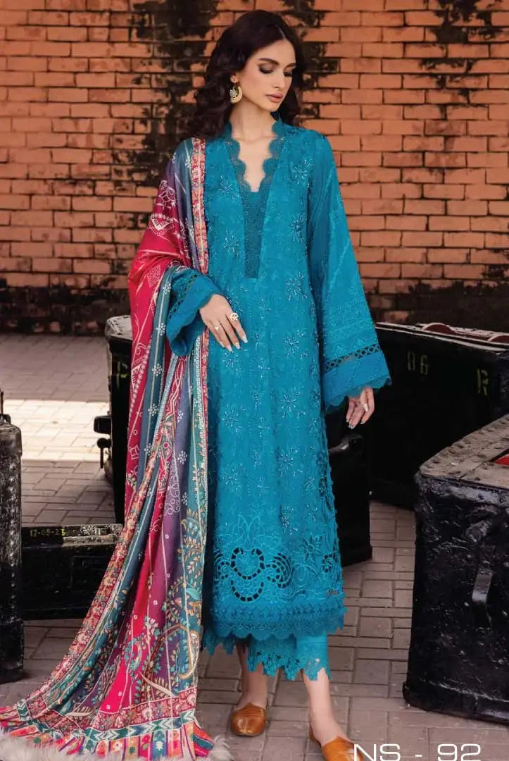 Nureh Maya Linen 3Piece Stitched Suit – 05