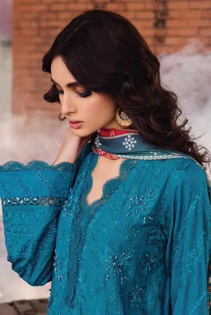 Nureh Maya Linen 3Piece Stitched Suit – 05