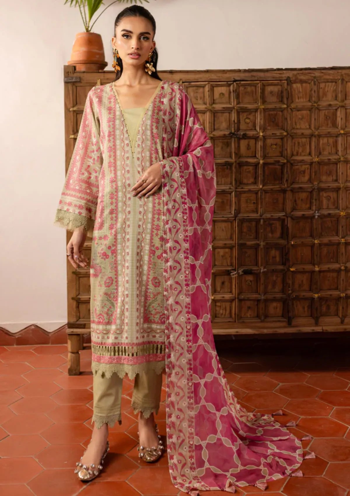 Signature Prints Lawn By Nureh 3 Piece Stitched Suit - 01