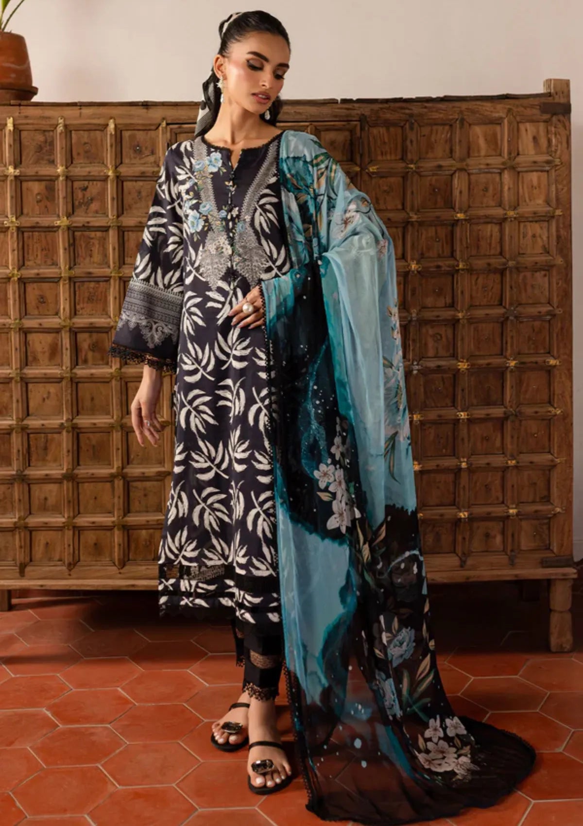 Signature Prints Lawn By Nureh 3 Piece Stitched Suit - 02