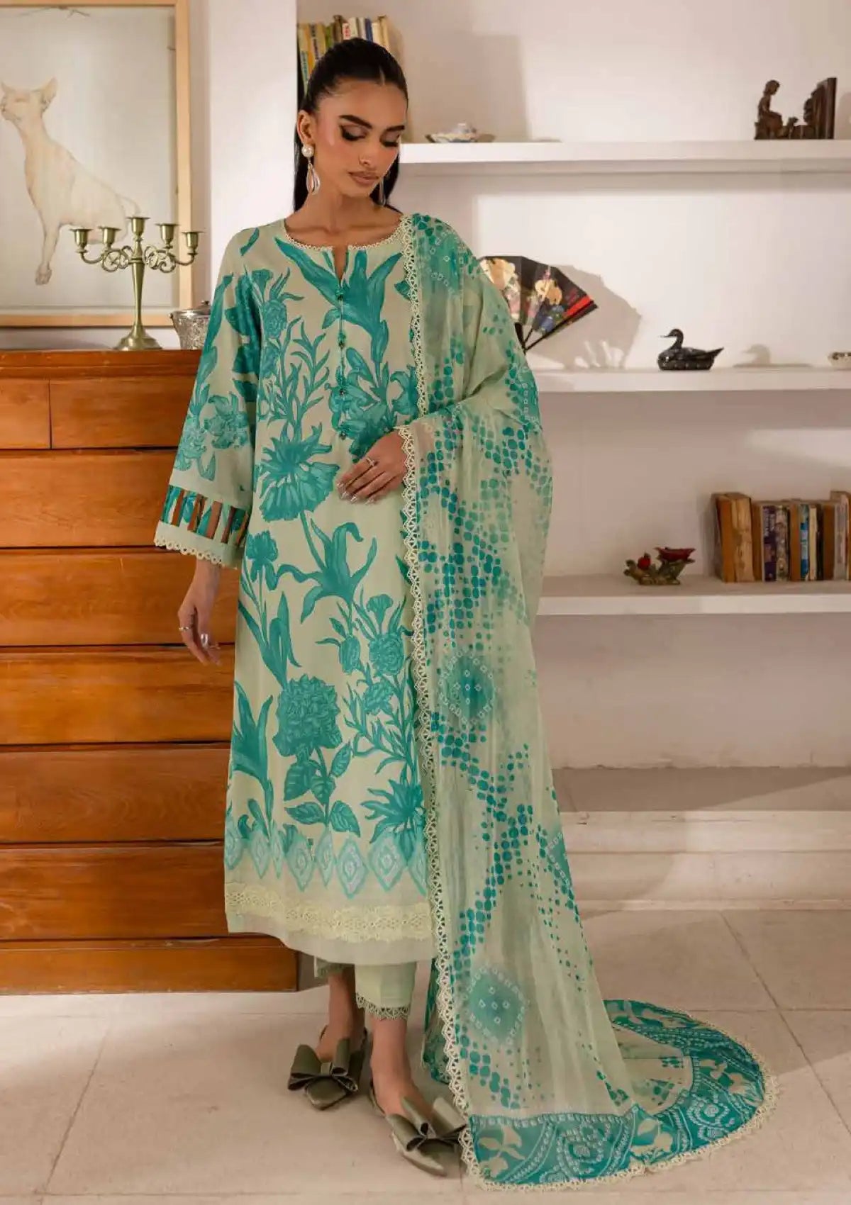 Signature Prints Lawn By Nureh 3 Piece Stitched Suit - 03