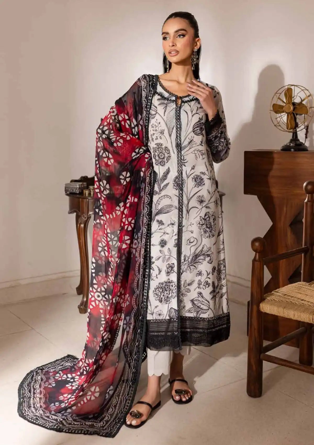 Signature Prints Lawn By Nureh 3 Piece Stitched Suit - 04