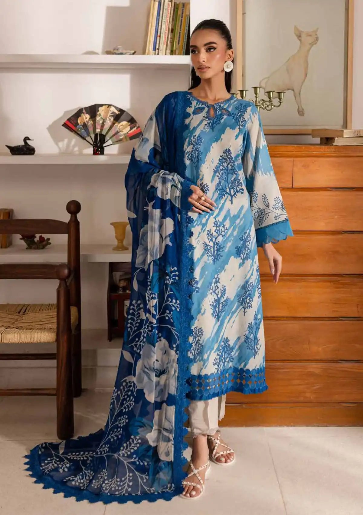 Signature Prints Lawn By Nureh 3 Piece Stitched Suit - 08