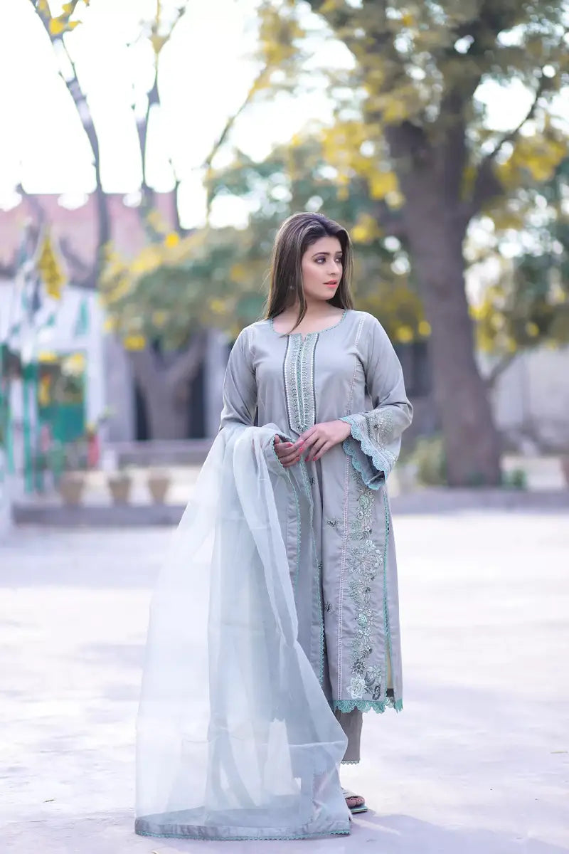 Qaus-e-Qaza 3 Piece Stitched Tu Jhoom Eid-ul-fitar Collection - VINA