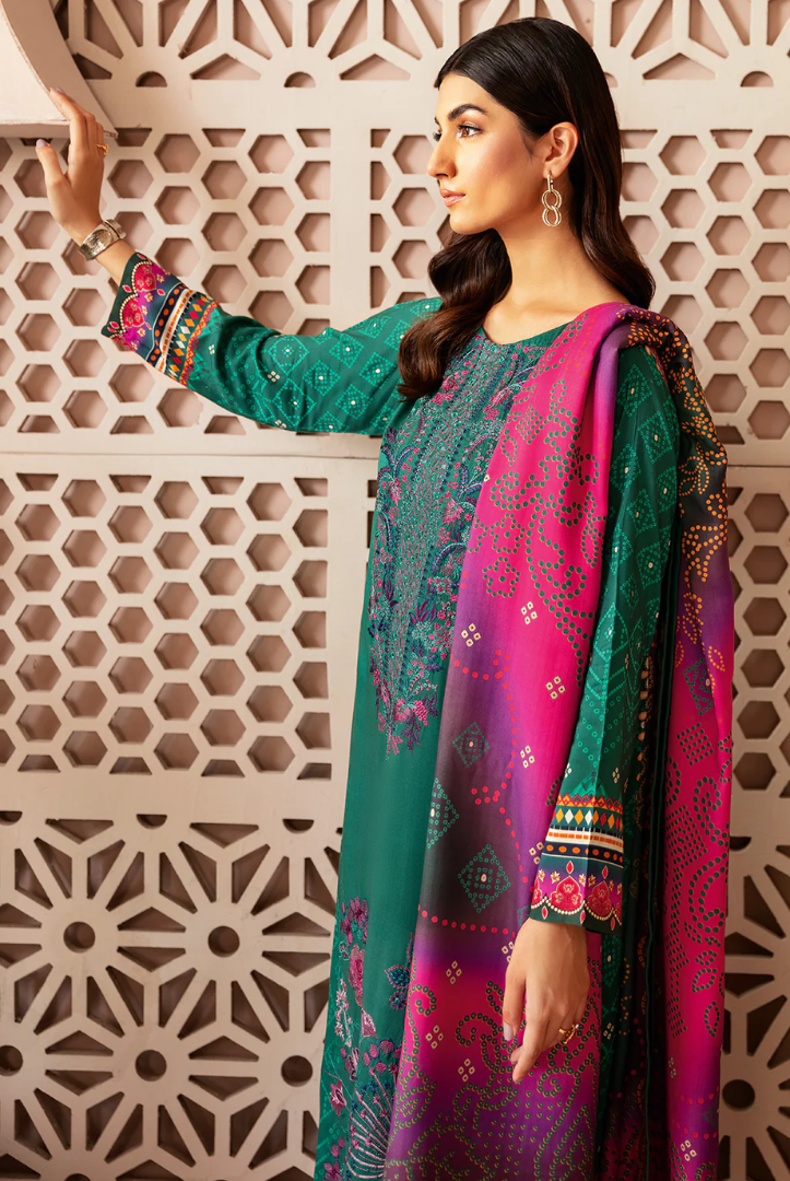 3 Piece Stitched RIWAJ  by Ramsha  Viscose Collection  Vol-03  J-301