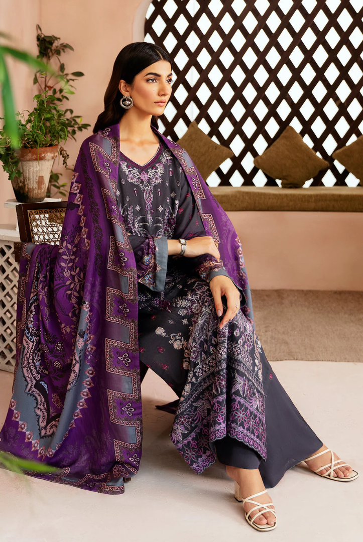 3 Piece Stitched RIWAJ  by Ramsha  Viscose Collection  Vol-03  J-303