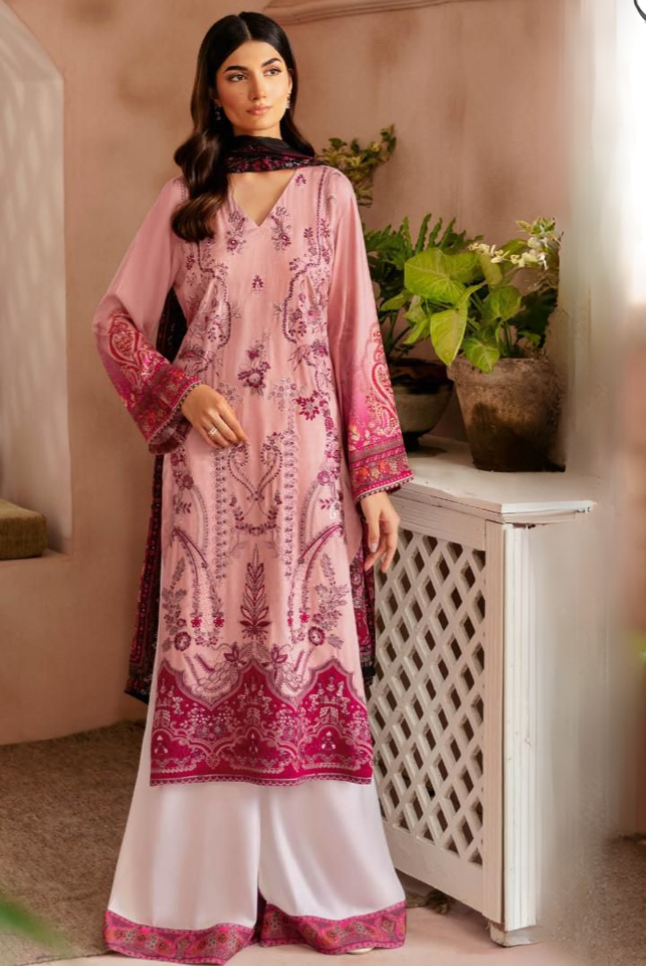 3 Piece Stitched RIWAJ  by Ramsha  Viscose Collection  Vol-03  J-304