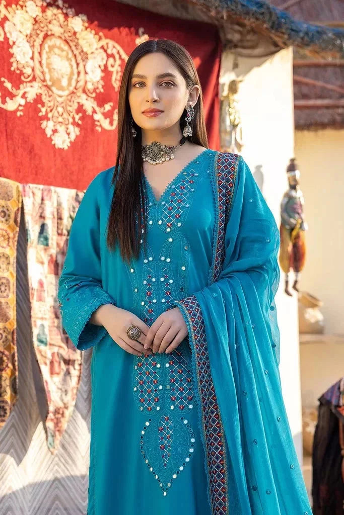 Reem By Charizma 3 Piece Stitched Suit - 08