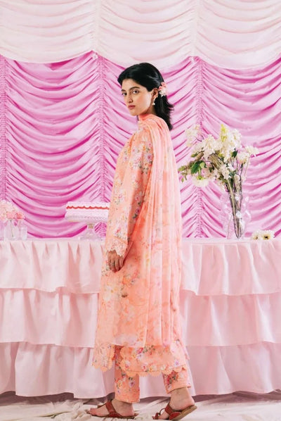 Rinesa By Ayzel 3 Piece Stitched Suit - AMEL