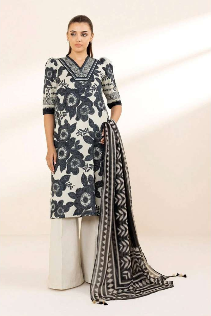 3 Piece Stitched  Printed Lawn Suit  by SAPPHIRE Vol-3 - 08